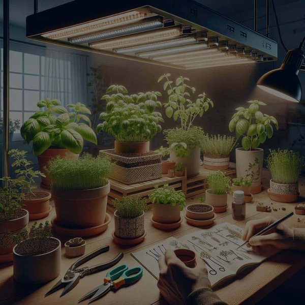How to Create an Indoor Herb Garden with Artificial Light?