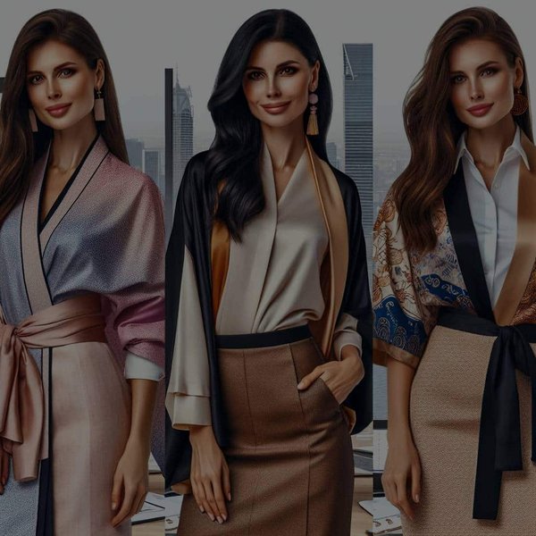 How Can You Style a Silk Kimono for a Chic and Unique Office Outfit?